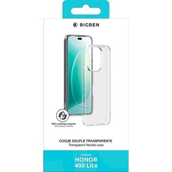 Coque et étui téléphone mobile Honor Silisoft transparente 400 Lite 100% recycle