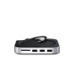 Station d'accueil PC portable Satechi Support & Hub pour Mac Mini M4 avec boitier SSD Silver