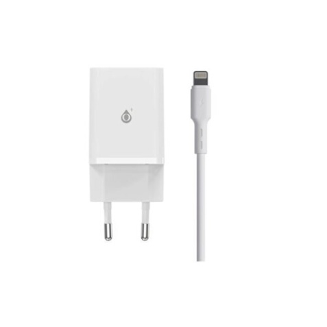 Chargeur pour téléphone mobile One+ Chargeur Avec Câble IP 5 à 14-2USB-2.4A -Blanc-NA0392