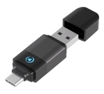 Accessoire téléphonie pour voiture Force Play Adaptateur BT 2en1 USBA+C - CarPlay / Android Auto