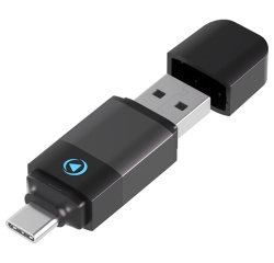 Accessoire téléphonie pour voiture Force Play Adaptateur BT 2en1 USBA+C - CarPlay / Android Auto