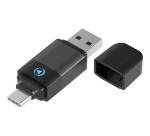 Accessoire téléphonie pour voiture Force Play Adaptateur BT 2en1 USBA+C - CarPlay / Android Auto