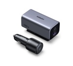 Accessoire téléphonie pour voiture Ugreen chargeur AC 3 ports+1 déporté 150w  Noir