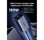Accessoire téléphonie pour voiture Ugreen chargeur AC 3 ports+1 déporté 150w  Noir