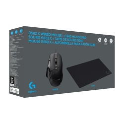 Souris Logitech G502 X Gaming Filaire LIGHTFORCE + Tapis G240