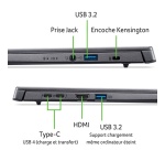 PC portable Acer Aspire 14 AI A14-52M 14" Copilot+ Intel Core Ultra 5 16 Go RAM 512 Go SSD Gris acier