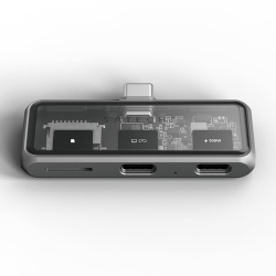 Station d'accueil PC portable Satechi Adaptateur XR Mobile avec Lecteur microSD Space Gray