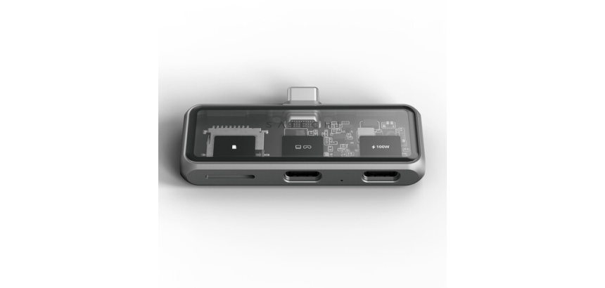 Station d'accueil PC portable Satechi Adaptateur XR Mobile avec Lecteur microSD Space Gray
