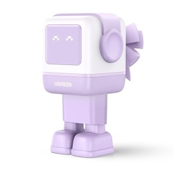 Chargeur pour téléphone mobile Ugreen CS robot 2port USBC  1port USBA 65W Purple