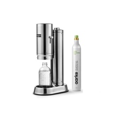 Machine à soda et eau gazeuse Aarke Pack Carbonator 3 Inox + CO2