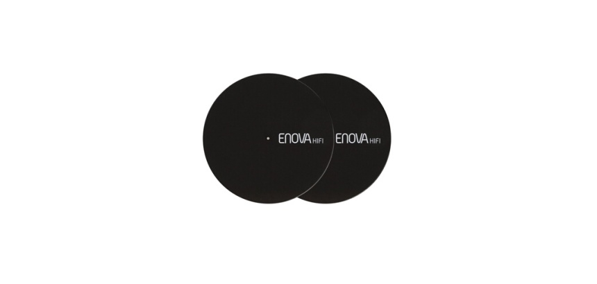 Accessoire platine vinyle Enova Hifi Paire de feutrine noire FS 120 BL