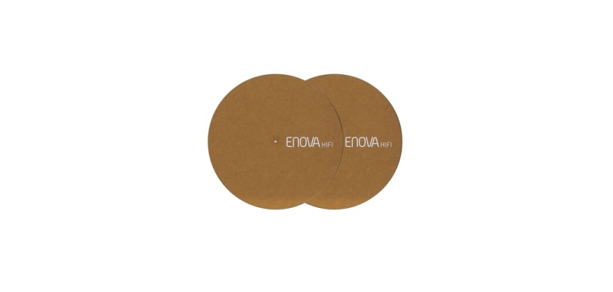 Accessoire platine vinyle Enova Hifi Paire de feutrine marron FS 120 BR
