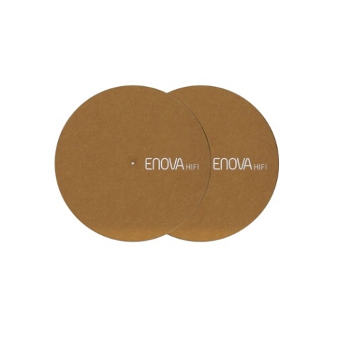 Accessoire platine vinyle Enova Hifi Paire de feutrine marron FS 120 BR
