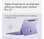 Clavier pour tablette Microsoft Surface Pro 12 pouces - Violet