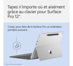 Clavier pour tablette Microsoft Surface Pro 12 pouces avec Surface Slim Pen - Ardoise