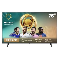 TV LED Hisense 75A6N LED Dolby Vision 60Hz 4K 189cm 2024