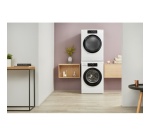 Kit de superposition Wpro Kit colonne KCL103 pour Lave-linge & seche-linge avec sangle automatique