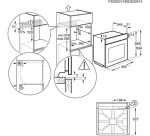 Four encastrable Electrolux EOE8P09RH Noir Ouverture Droite
