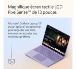PC portable Microsoft Surface Laptop 13" Ecran Tactile Copilot+PC Snapdragon X Plus 16 Go RAM 512 Go SSD Violet