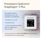 PC portable Microsoft Surface Laptop 13" Ecran Tactile Copilot+ Qualcomm Snapdragon X Plus 16 Go RAM 256 Go SSD Platine