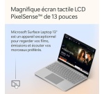 PC portable Microsoft Surface Laptop 13" Ecran Tactile Copilot+ Qualcomm Snapdragon X Plus 16 Go RAM 256 Go SSD Platine