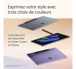 PC Hybride / PC 2 en 1 Microsoft Surface Pro 12" Ecran Tactile Copilot+PC Snapdragon X Plus 16 Go RAM 512 Go SSD Violet
