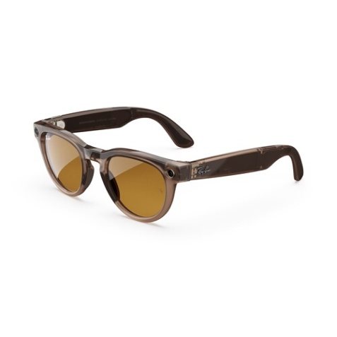 Smartphone Meta Lunettes Ray-Ban Headliner Roche brillante et jaune safran