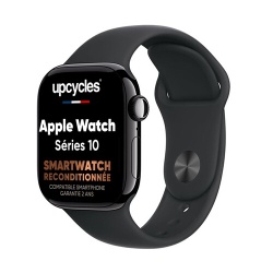 Montre connectée Upcycles Apple Watch S10 42mm Alu Black Grade A Reconditionné