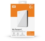 Disque dur externe Wd My Passport 6TB white - Portable Hard Drive with password protection and auto backup software