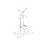 Support mural pour écran plat Erard SUPPORT TABLETTE NOIR POUR MEUBLE WILL