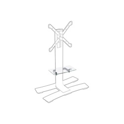 Support mural pour écran plat Erard SUPPORT TABLETTE NOIR POUR MEUBLE WILL