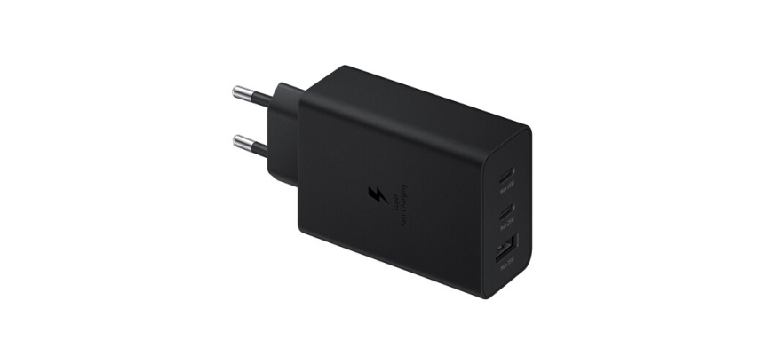 Chargeur pour téléphone mobile Samsung Secteur Ultra Rapide TRIO65W Noir