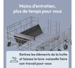 Plaque de cuisson avec hotte intégrée Candy CIH614CF