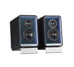 Enceinte connectée Hifi Edifier QR65 NOIR - Haut-parleur actif (70 W), design avec effets lumineux RVB, 3 ports de charge rapide USB TurboGaN et sortie caisson de basses, noir