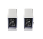 Enceinte connectée Hifi Edifier QR65 BLANC - Haut-parleur actif (70 W), design avec effets lumineux RVB, 3 ports de charge rapide USB TurboGaN et sortie caisson de basses, blanc