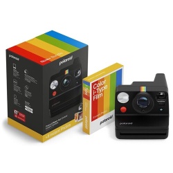 Appareil photo instantané Polaroid Now+ Generation 3 + Pack de films (8 photos) - Noir