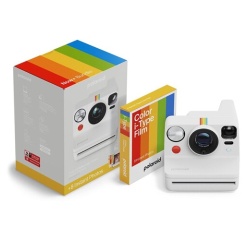 Appareil photo instantané Polaroid Now+ Generation 3 + Pack de films (8 photos) - Blanc