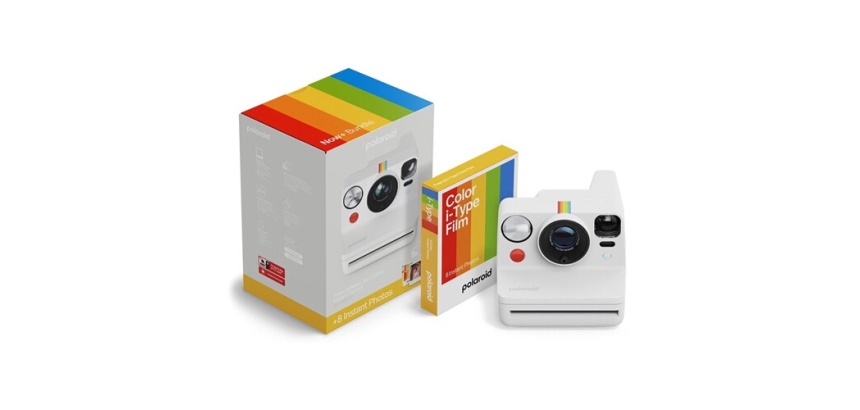 Appareil photo instantané Polaroid Now+ Generation 3 + Pack de films (8 photos) - Blanc