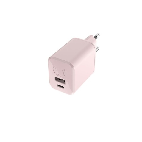 Chargeur pour téléphone mobile Fresh'n Rebel USB + USB-C Mini Charger 45W PD Completez votre ensemble d''accessoires avec ce mini chargeur USB + USB-C PD. Chargez votre smartphone ou tablette en toute securite, et rapidement.  Port USB + USB-C 45 watts Charge par Power Delivery