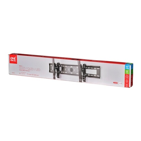 Support mural pour écran plat One For All mural inclinable Solid Jumbo WM4920 Noir pour de 42" à 120"