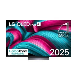 TV OLED Lg OLED65C5 OLED evo Noir Profond et booster de luminosité 120 Hz 4K 164 cm 2025