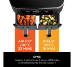 Friteuse sans huile Ninja sans huile Foodi MAX DualZone avec systeme Smart Cook AF451EU