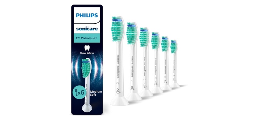 Brossette dentaire Philips Sonicare brossettes HX6016/87 Têtes de brosse à dents standard  ProResults - Lot de 6