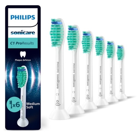 Brossette dentaire Philips Sonicare brossettes HX6016/87 Têtes de brosse à dents standard  ProResults - Lot de 6