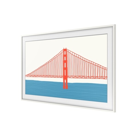 Support mural pour écran plat Samsung Cadre The Frame 50'' Blanc 2021/2022/2023