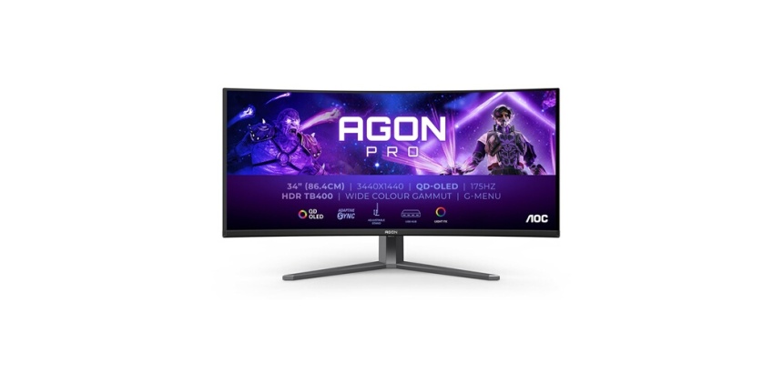 Ecran PC Aoc Gaming AG346UCD 34" incurvé 175 Hz WQHD Noir et Gris