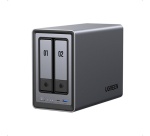 Serveur NAS Ugreen 2 baies DXP2800 Gris anodisé