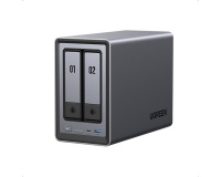 Serveur NAS Ugreen 2 baies DXP2800 Gris anodisé