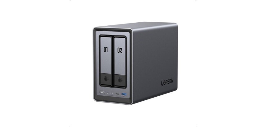 Serveur NAS Ugreen 2 baies DXP2800 Gris anodisé