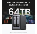 Serveur NAS Ugreen 2 baies DXP2800 Gris anodisé